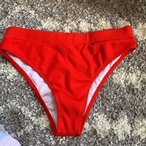 Red bikini bottom